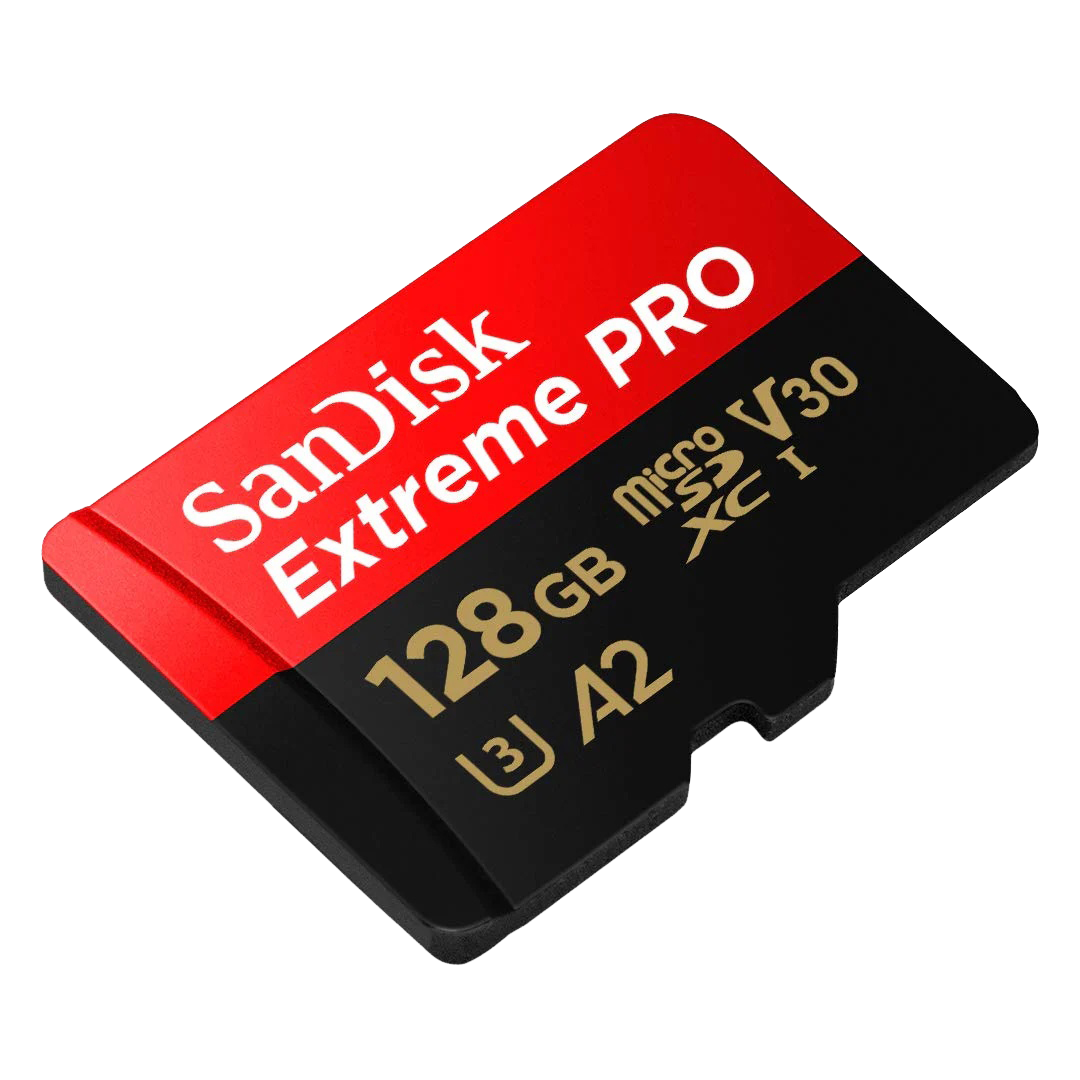 SanDisk Extreme Pro 128GB microSDXC - 200MB/s, V30, UHS-I - IZI