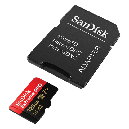 SanDisk Extreme Pro 128GB microSDXC - 200MB/s, V30, UHS-I - IZI