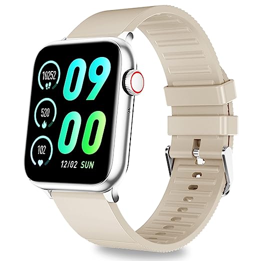 IZI Newly Launched Prime+ Smart Watch for Women, 1.78" AMOLED Display, BT Calling, DIY Watch Face Studio, Inbuilt Games, 200+ Sports Mode, Female Wellness, Menstrual Tracking, Sleep Monitor - IZI