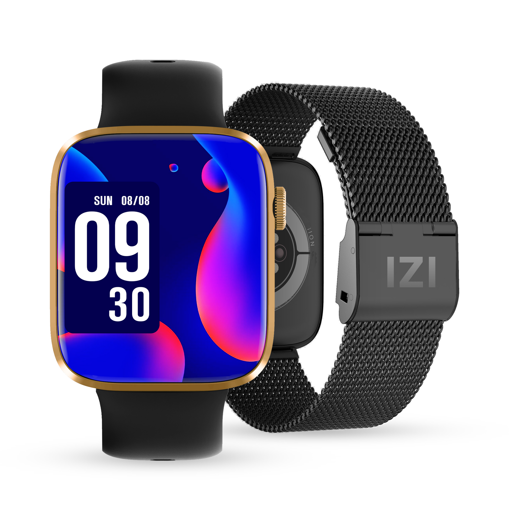 IZI Smart Pro 1.92" Retina Display Smart Watch for Women, Bluetooth Calling, Menstrual Tracking, Health Activity Tracker, AI Voice Assistant, 500+ WatchFaces, 5 Days Battery, 2 Premium Straps - IZI