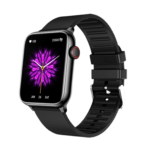 IZI Newly Launched Prime+ Smart Watch, 1.78" AMOLED Display, BT Calling, DIY Watch Face Studio, AI Voice Assistant, Inbuilt Games, Sports Mode, 60hz Refresh Rate, Rotating Crown, 7 Days Batte - IZI