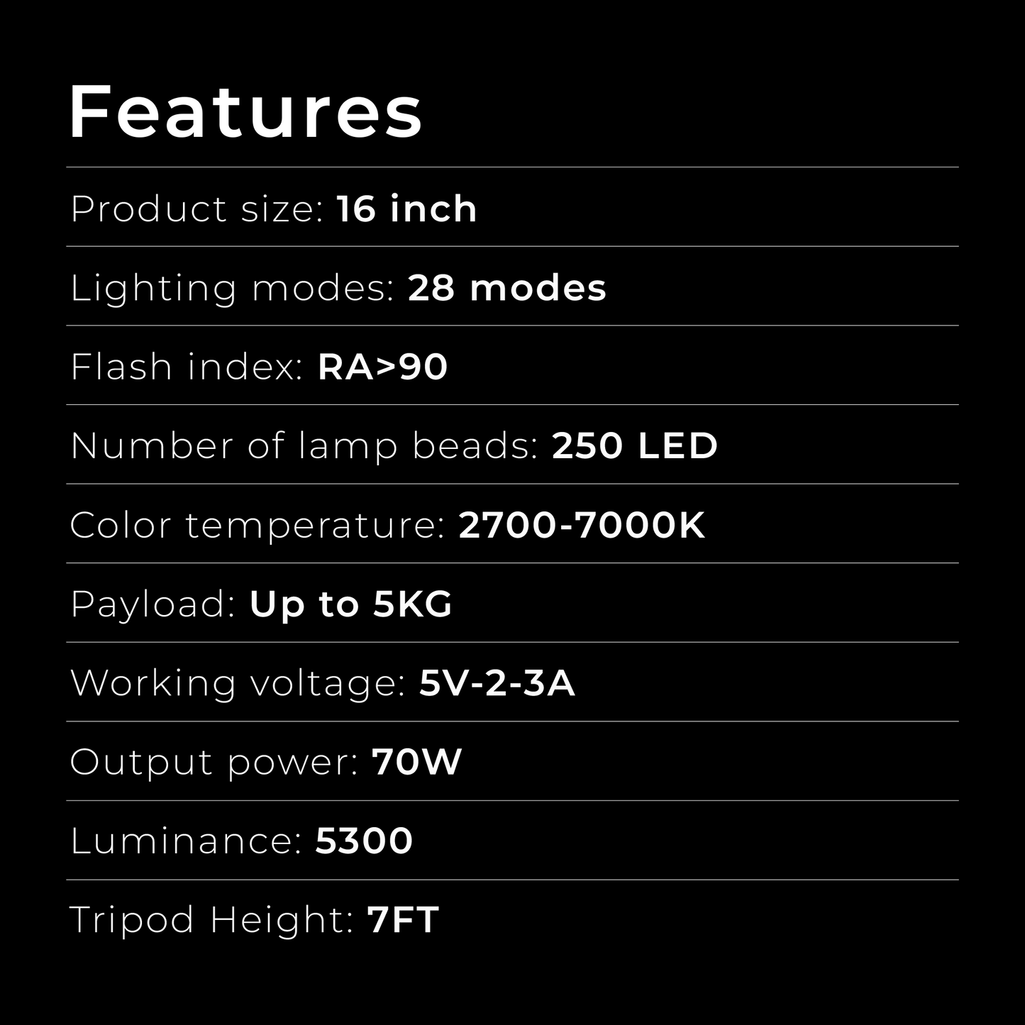 IZI LIGHT 16" Ring Light - 10 Dual & 15 RGB colors, 360