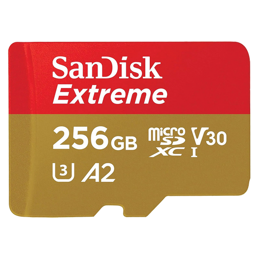 SanDisk Extreme 256GB microSDXC - 190MB/s Read, V30, UHS-I - IZI