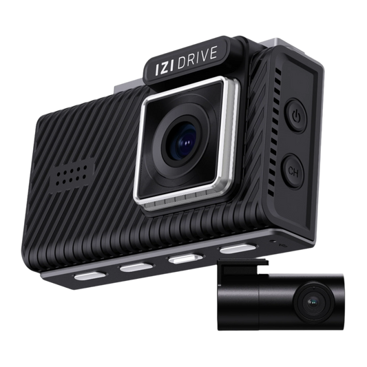 IZI DRIVE Plus 4K Dash Camera - Dual Channel, GPS, Night Vision