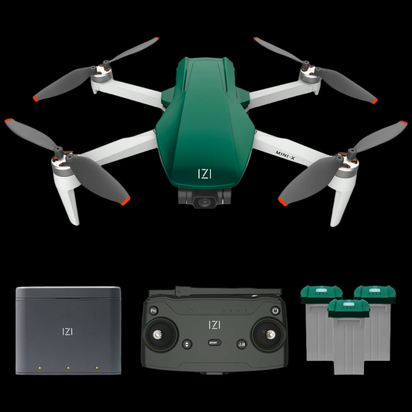 IZI Mini X Nano Fly More 4K Combo Drone - UHD 20MP, 93-min Flight, GPS