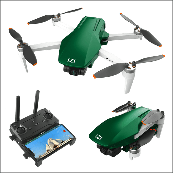 IZI Mini X Nano 4K Camera Drone UHD 20MP Sony CMOS, 4KM Live Video, 31-min Flight Time, GPS, 3-Axis Stabilized Gimbal, 10+ Flight Modes, RTH, Vertical Shooting, Under 249g UAV - 1 Year Warranty