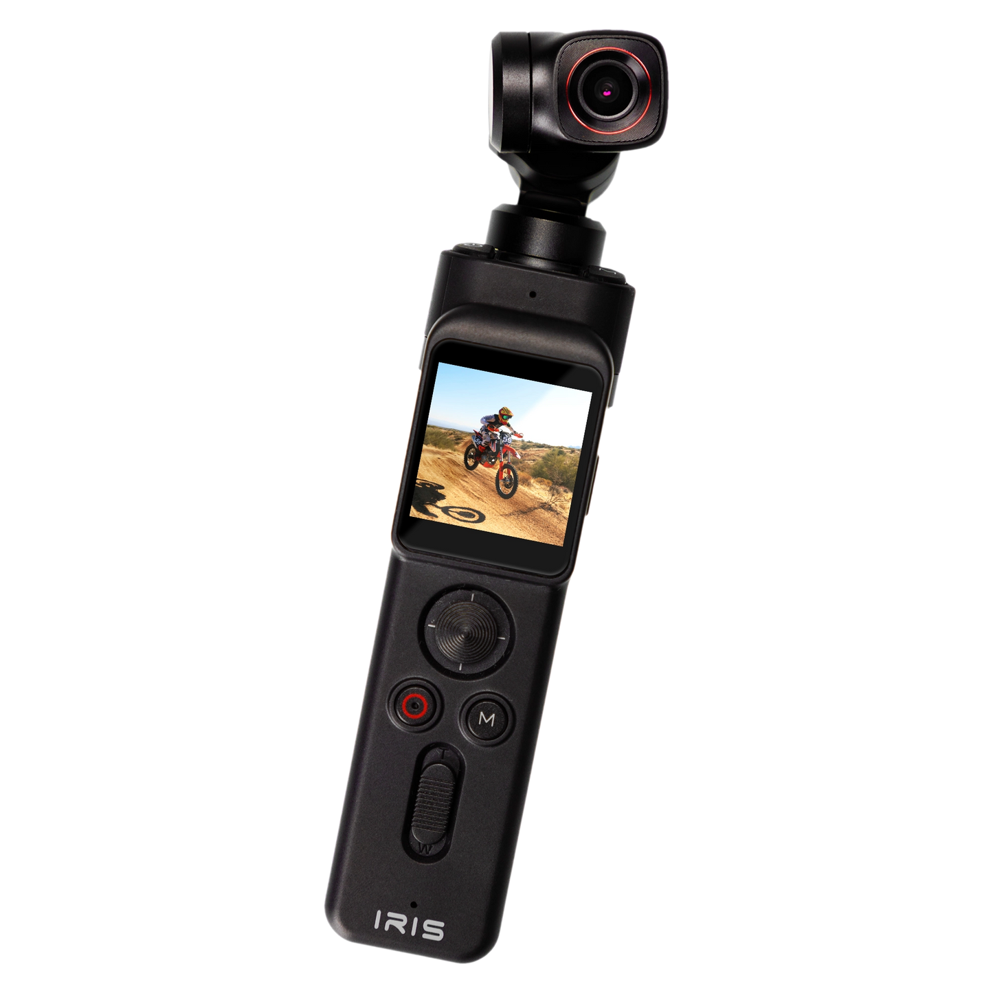 IZI IRIS Detachable Pocket Gimbal Vlogging Camera, 512GB Storage Supported, 160mins Battery, AI Tracking