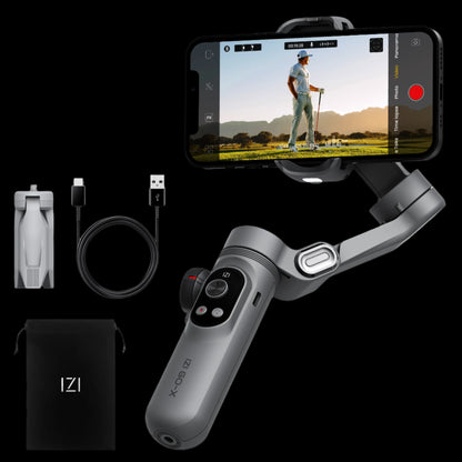 IZI GO-X 3-Axis Gimbal Online: OLED Display, LED Light, AI Tracking