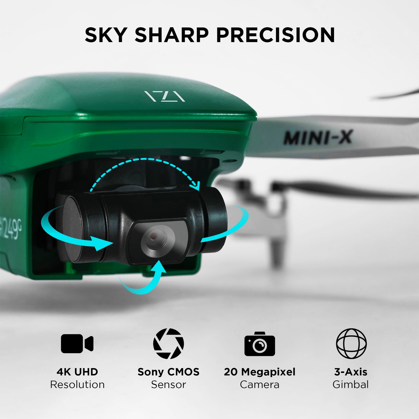 IZI Mini X Nano Fly More 4K Combo Drone - UHD 20MP, 93-min Flight, GPS