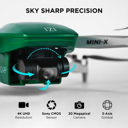 IZI Mini X Nano Fly More 4K Combo Drone - UHD 20MP, 93-min Flight, GPS