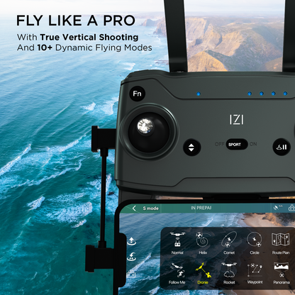 IZI Sky Pro 4K Drone Combo - 540° OA, 20MP, 96 Mins Flight