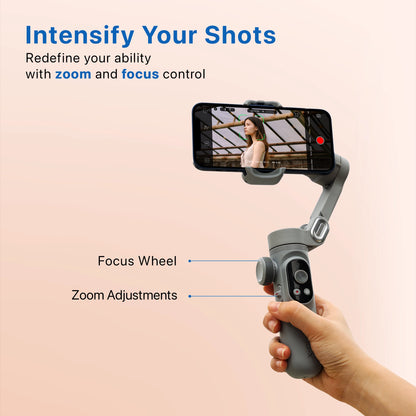 IZI GO-X 3-Axis Gimbal Online: OLED Display, LED Light, AI Tracking