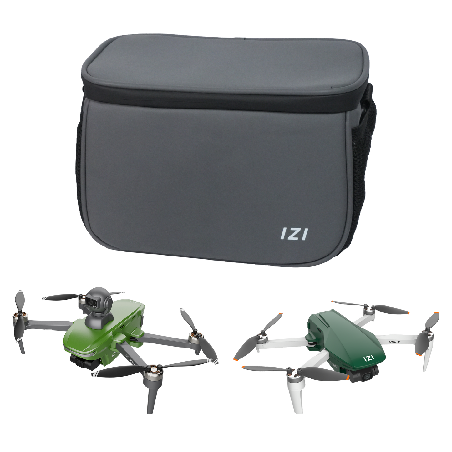 IZI Drones Carrying Bag with Water Resistance, Portable Storage Case for IZI Sky Pro and Mini X, Durable Travel Bag for Full Drone Accessories Kit