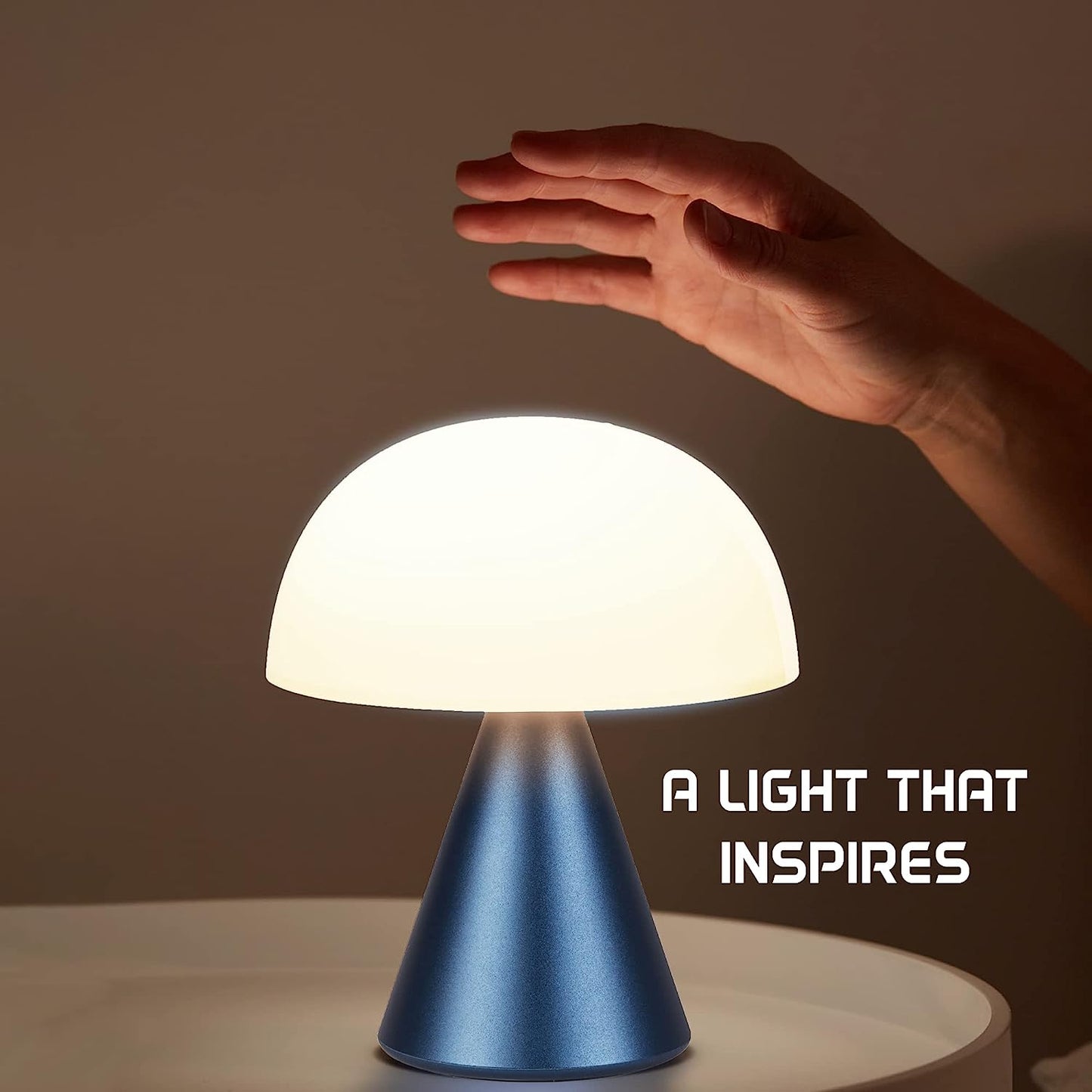 LEXON MINA LED Lamp: 24hr Battery, Water Resistant, Orange