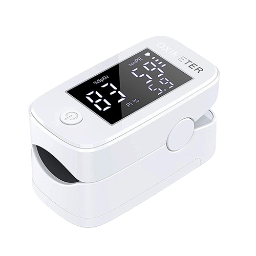 IZI Fingertip Pulse Oximeter 1.5″ LED Display | Accurate Fast SpO2 Blood Oxygen & Heart Rate Monitor | Largest LED Display of Fingertip Oximeters (CE, ISO, FDA Approved) – Battery Not Included, White - izi-cart