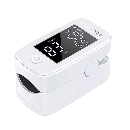 IZI Fingertip Pulse Oximeter 1.5″ LED Display | Accurate Fast SpO2 Blood Oxygen & Heart Rate Monitor | Largest LED Display of Fingertip Oximeters (CE, ISO, FDA Approved) – Battery Not Included, White - izi-cart